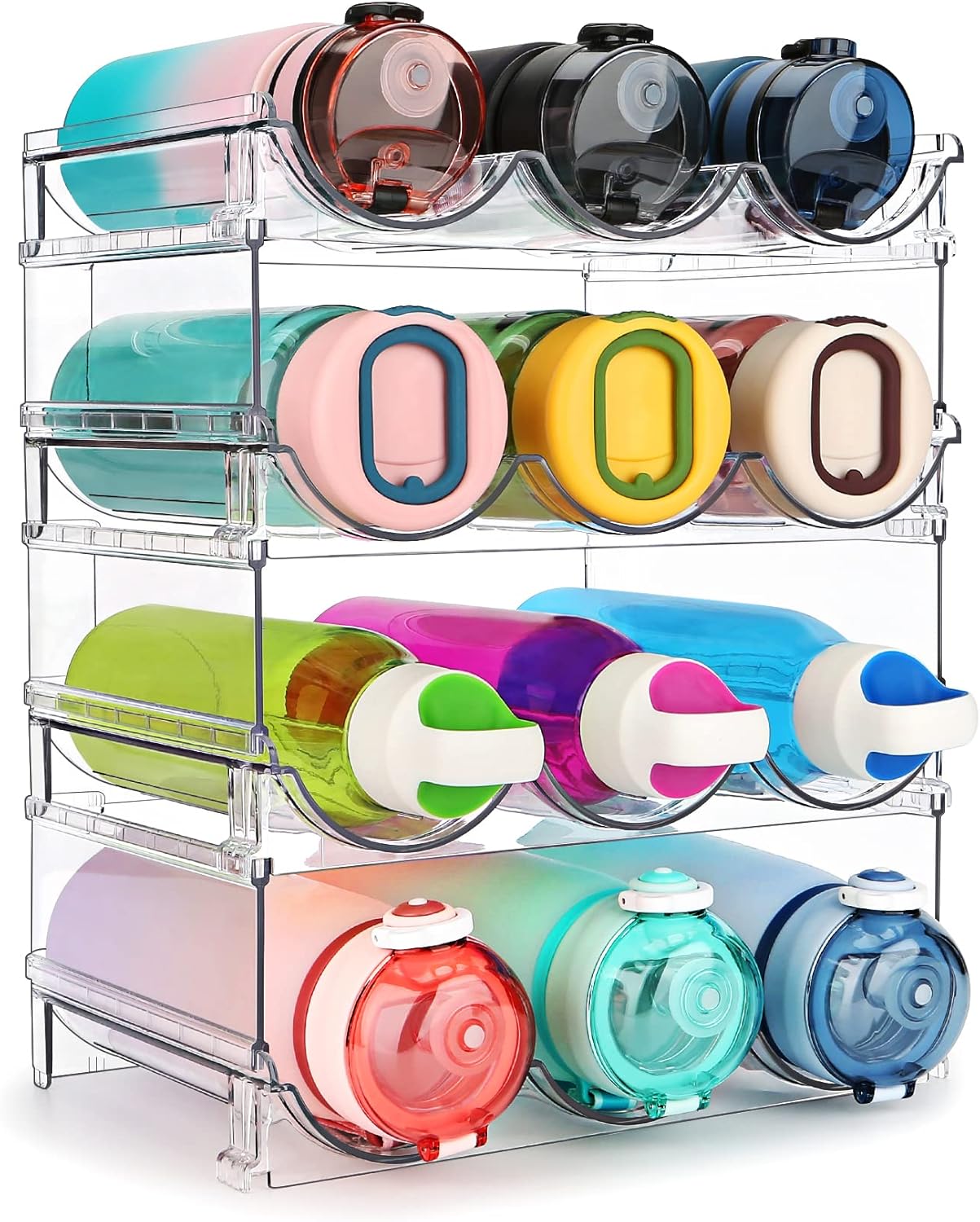 Cumya Home 4-Tier Water Bottle Organizer