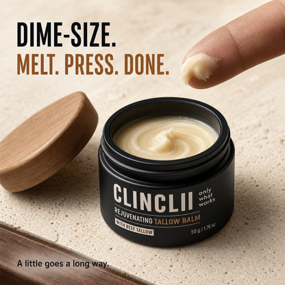 Dime-size amount and warm between fingertips application guide