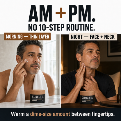 Morning and night CLINCLII Tallow Balm routine