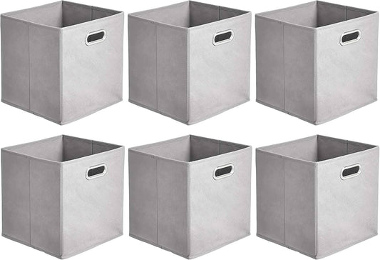 Cumya Home Collapsible Fabric Storage Cubes — 6 Pack