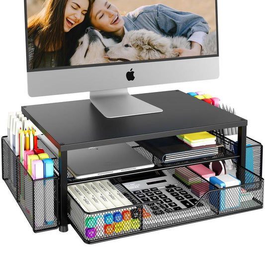 Cumya Home 2-Tier Monitor Stand Organizer