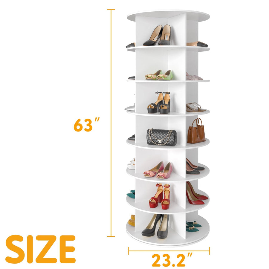 Cumya Home 7-Tier Rotating Shoe Rack